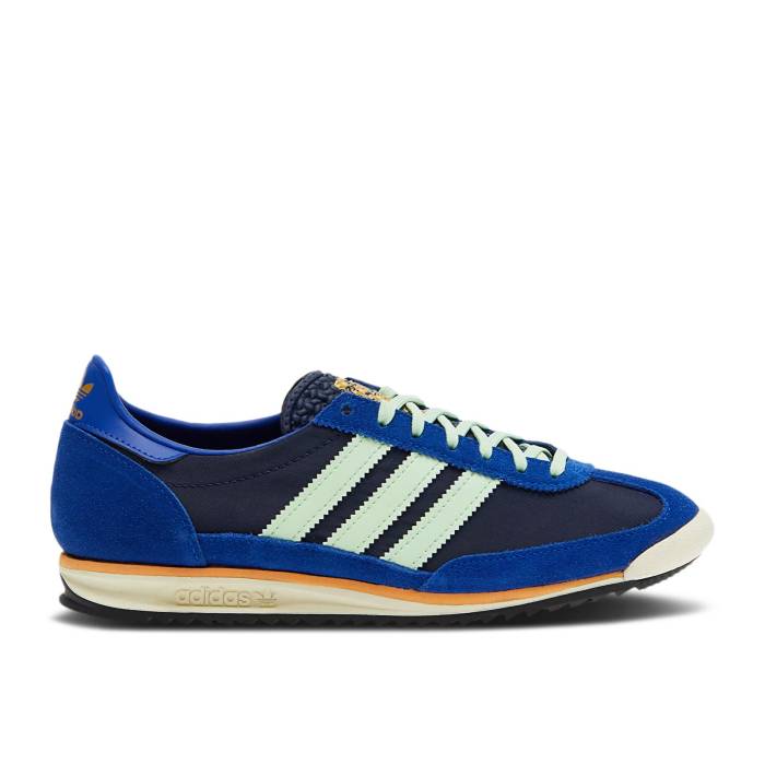 アディダス Adidas 【 Wmns Sl72 Og \u0027Night Indigo\u0027 Women Night Indigo/Semi Green Spark/Team Royal Blue 】 レディース ナイト爵 藍色・インディゴ green 緑・緑であること Team 野球クラブ 青み 青色