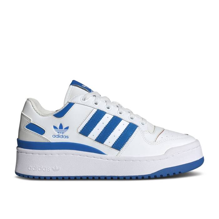 アディダス Adidas 【 Wmns Forum Bold Stripes White Blue Bird Women Cloud White/Blue Bird/Grey One 】 フォーラム 青色 ブルー レディース 白色 ホワイト 青色 ブルー 灰色 グレー