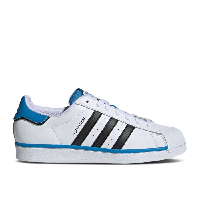 アディダス Adidas 【 Superstar 'Track Suit Pack - White Bright Blue' Men Cloud White/Core Black/Bright Blue 】 Superstar スーパースター スーツ 白色 ホワイト メンズ 白色 ホワイト コア 黒色 ブラック 青色 ブルー
