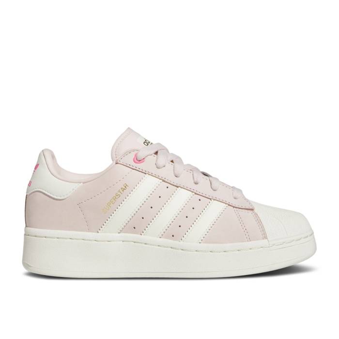 アディダス Adidas 【 Wmns Superstar Xlg \u0027Valentine\u0027s Day 2024\u0027 Women Putty Mauve/Ivory/Pink Fusion 】 Superstar はやりっ児 レディース 象牙色 pink サクラ色 Fusion 核融合反応