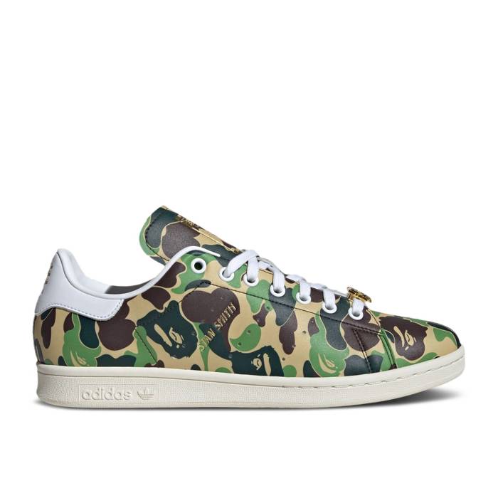アディダス Adidas 【 Bape X Stan Smith '30Th Anniversary - Abc Camo' Men Cloud White/Cloud White/Off White 】 メンズ 白色 ホワイト
