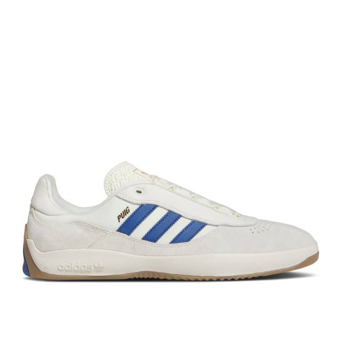 アディダス Adidas 【 Puig \u0027Ivory Royal Blue Gum\u0027 Men Ivory/Royal Blue/Gum 】 青み 青色 メンズ 象牙色 青み 青色
