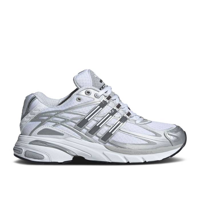 アディダス Adidas 【 Wmns Adistar Cushion \u0027White Silver Metallic\u0027 Women Cloud White/Grey Five/Silver Metallic 】 Silver しろがね色・しろがね色 レディース 白いこと 白いこと 薄墨色 薄墨色 Silver しろがね色・しろがね色