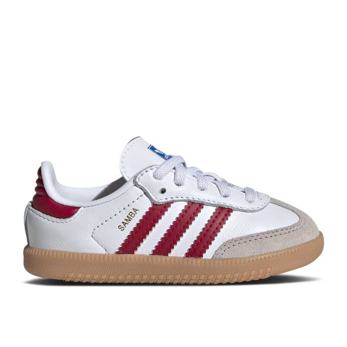アディダス Adidas 【 Samba Og I White Collegiate Burgundy Gum Infant Cloud White/Collegiate Burgundy/Gum 】 サンバ ワイン色・バーガンディー ベビー 白色 ホワイト ワイン色・バーガンディー