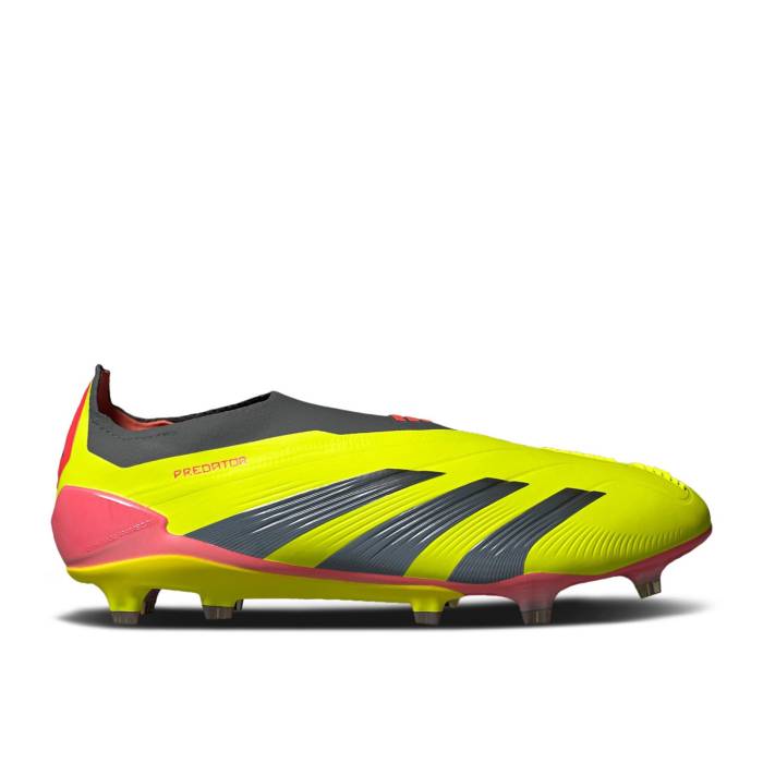 アディダス Adidas 【 Predator 24 Elite Laceless Fg \u0027Energy Citrus Pack\u0027 Men Team Solar Yellow/Core Black/Solar Red 】 プレデター エリート メンズ Team 野球クラブ yellow 黄味がかった・黄み 中核グループ 黒いこと 黒いこと Red 赤・赤いこと 靴-スニーカー-メンズ靴