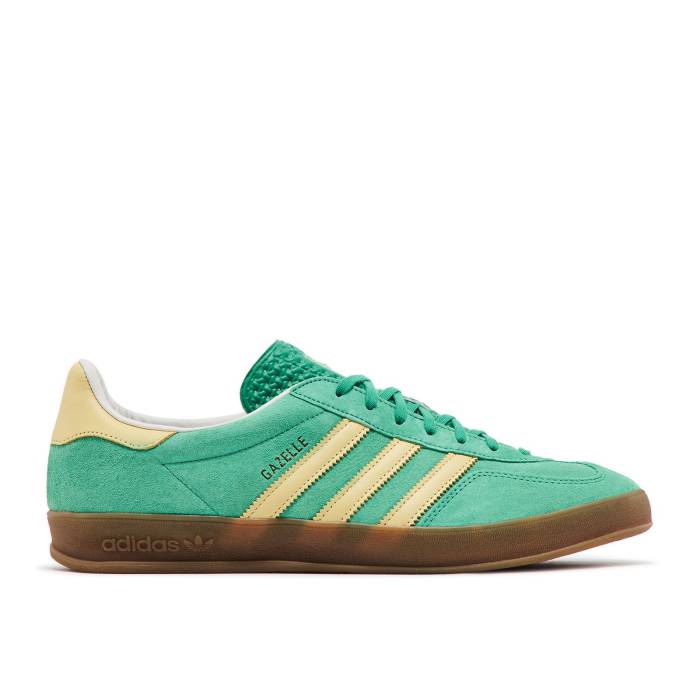 アディダス Adidas 【 Gazelle Indoor \u0027Semi Court Green Almost Yellow\u0027 Men Semi Court Green/Almost Yellow/Gum 】 ガゼル 厚地の外套 green 緑・緑であること メンズ 厚地の外套 green 緑・緑であること yellow 黄味がかった・黄み