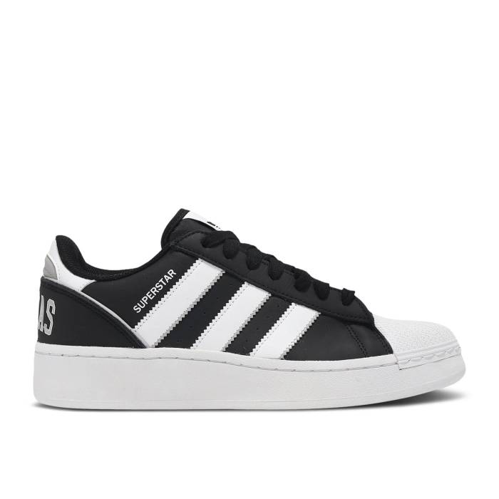 アディダス Adidas 【 Superstar Xlg 'Throwback Jerseys Pack - Black' Men Core Black/Cloud White/Grey Two 】 Superstar スーパースター メンズ コア 黒色 ブラック 白色 ホワイト 灰色 グレー