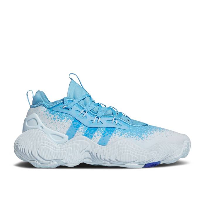 アディダス Adidas 【 Trae Young 3 \u0027Semi Blue Burst\u0027 Men Semi Blue Burst/Royal Blue/Sky Tint 】 青味 青み メンズ 青味 青み 張りさける 天の原