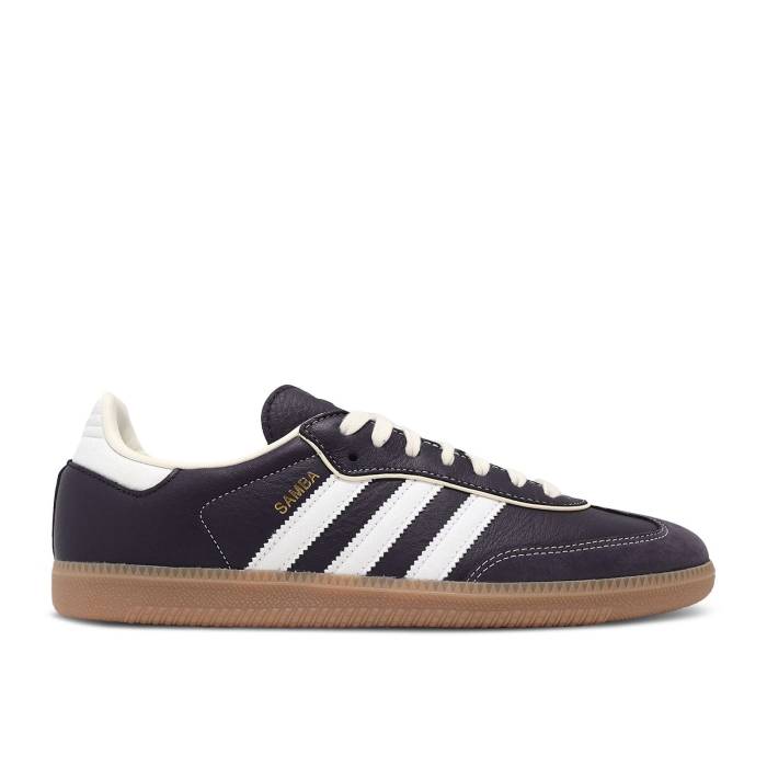 アディダス Adidas 【 Wmns Samba Og \u0027Aura Black Cream\u0027 Women Aura Black/Cream White/Gold Metallic 】 サンバ 黒いこと 黒いこと レディース 雰囲気 黒いこと 黒いこと 皮膚軟化剤 白いこと 白いこと ゴールド