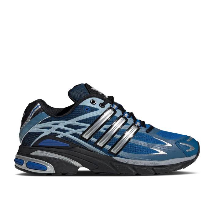 アディダス Adidas 【 Atmos X Adistar Cushion 3 \u0027Twilight\u0027 Men Core Black/Silver Metallic/Blue 】 メンズ 中核グループ 黒いこと 黒いこと Silver しろがね色・しろがね色 青碧 青碧
