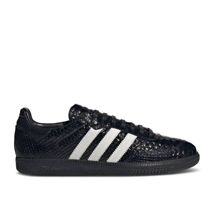アディダス Adidas 【 Samba Og Made In Italy 'Black Croc' Men Core Black/Footwear White/Team Victory Red 】 サンバ メンズ コア 黒色 ブラック 白色 ホワイト Team チーム Victory ビクトリー Red 赤・レッド