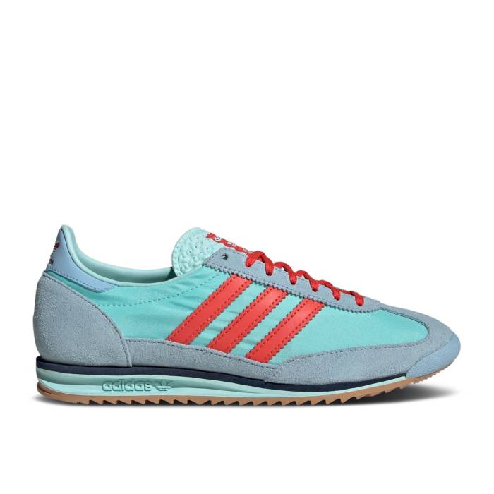 アディダス Adidas 【 Wmns Sl72 Og \u0027Semi Flash Aqua Red\u0027 Women Semi Flash Aqua/Bright Red/Clear Sky 】 アクア レディース アクア Red 赤・赤いこと 天の原