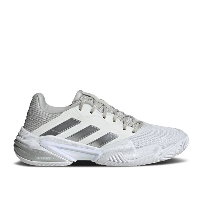 アディダス Adidas 【 Wmns Barricade 13 \u0027White Grey\u0027 Women Cloud White/Core Black/Grey One 】 防柵 13 サー青少年 レディース 白いこと 白いこと 中核グループ 黒いこと 黒いこと 薄墨色 薄墨色