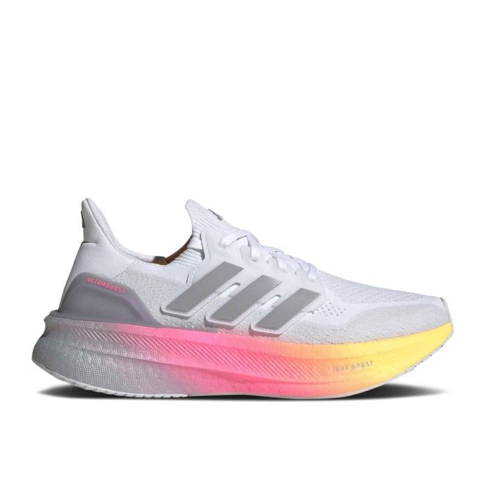 アディダス Adidas 【 Wmns Ultraboost 5X \u0027White Lucid Pink\u0027 Women Cloud White/Glory Grey/Lucid Pink 】 レディース 白いこと 白いこと 薄墨色 薄墨色 pink サクラ色