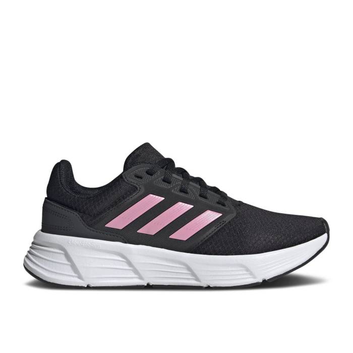アディダス Adidas 【 Wmns Galaxy 6 \u0027Black Bliss Pink\u0027 Women Core Black/Bliss Pink/Carbon 】 天の河 レディース 中核グループ 黒いこと 黒いこと pink サクラ色 炭素