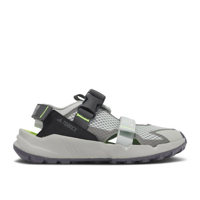 アディダス Adidas 【 Terrex Hydroterra At Sandal \u0027Wonder Silver Lucid Lemon\u0027 Men Wonder Silver/Grey Four/Lucid Lemon 】 Silver しろがね色・しろがね色 メンズ Silver しろがね色・しろがね色 薄墨色 薄墨色