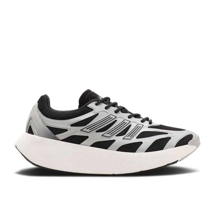 アディダス Adidas 【 Atmos X Adizero Aruku \u0027Black Metallic Silver\u0027 Men Black/Metallic Silver/White 】 アディゼロ メンズ 黒いこと 黒いこと Silver しろがね色・しろがね色 白いこと 白いこと