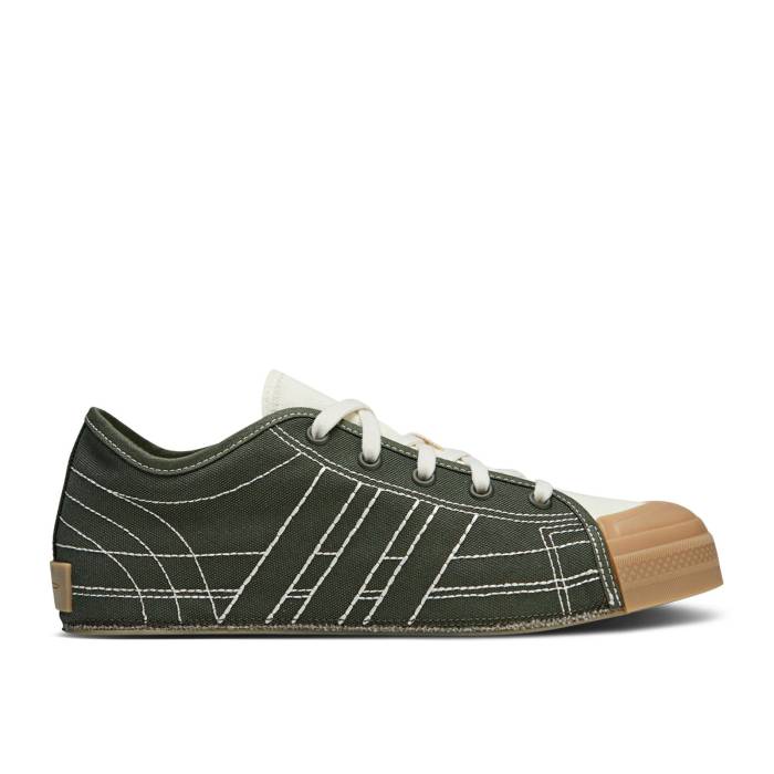 アディダス Adidas 【 Y-3 Nizza Low \u0027Night Cargo\u0027 Men Night Cargo/Cream White/Gum 】 メンズ ナイト爵 積貨委託貨物 皮膚軟化剤 白いこと 白いこと
