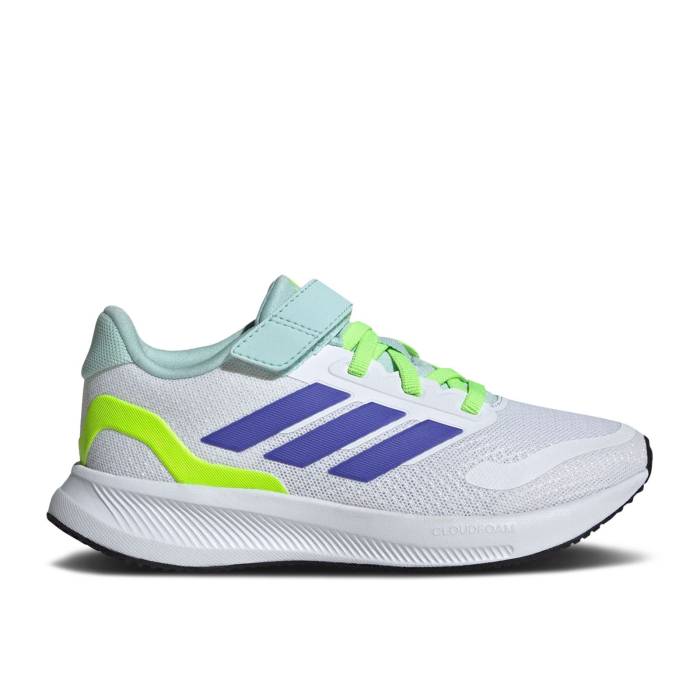 アディダス Adidas 【 Runfalcon 5 C 'White Blue Lucid Lemon' Youth Cloud White/Cobalt Blue/Lucid Lemon 】 青色 ブルー ジュニア キッズ 白色 ホワイト 青色 ブルー|スニケス