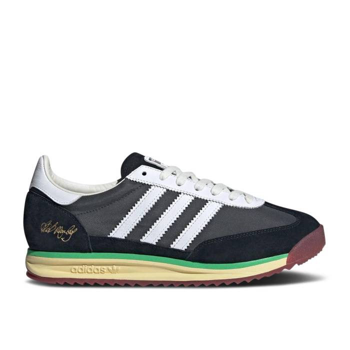 アディダス Adidas 【 Bob Marley X Sl72 Rs One Love Men Core Black/Cloud White/Off White 】 メンズ コア 黒色 ブラック 白色 ホワイト