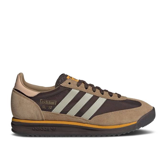 アディダス Adidas 【 Sl72 Rs \u0027Brown Preloved Yellow\u0027 Men Brown/Putty Grey/Preloved Yellow 】 メンズ 赤銅色 赤銅色 薄墨色 薄墨色 yellow 黄味がかった・黄み スニーカー-靴-メンズ靴