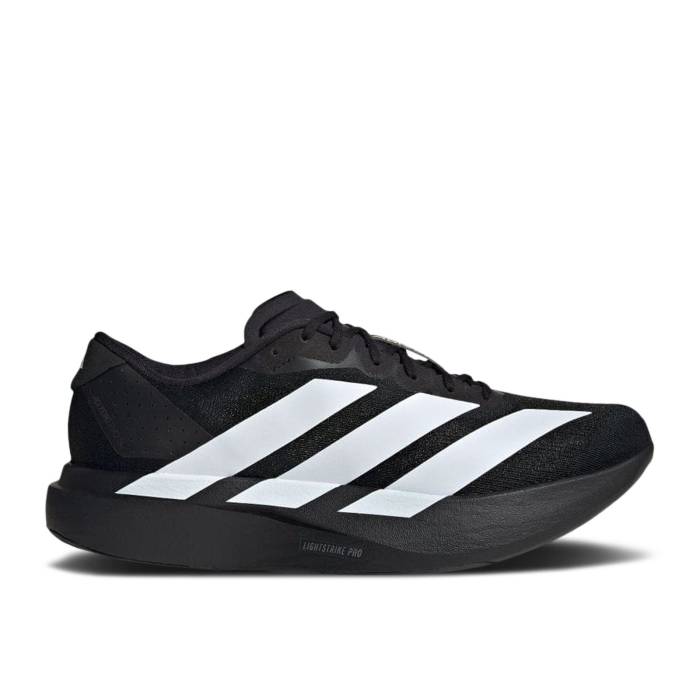 アディダス Adidas 【 Adizero Evo Sl \u0027Black White\u0027 Men Core Black/Cloud White/Core Black 】 アディゼロ メンズ 中核グループ 黒いこと 黒いこと 白いこと 白いこと