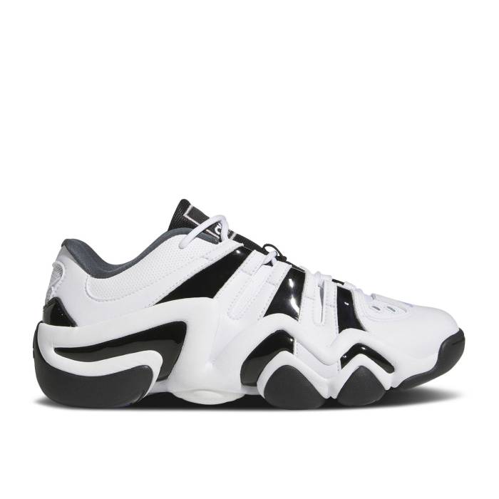 アディダス Adidas 【 Crazy 8 Low \u0027White Black\u0027 Men Footwear White/Core Black/Collegiate Purple 】 クレイジー メンズ 白いこと 白いこと 中核グループ 黒いこと 黒いこと Purple 紫・パープル
