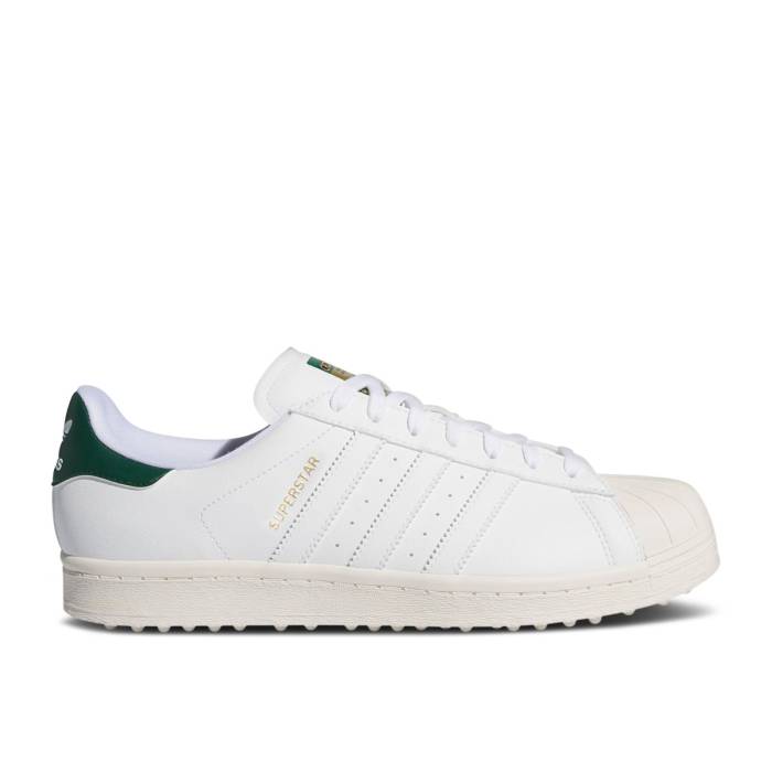 アディダス Adidas 【 Superstar Spikeless Golf \u0027White Collegiate Green\u0027 Men Cloud White/Off White/Collegiate Green 】 Superstar はやりっ児 golf ゴルフ メンズ 白いこと 白いこと green 緑・緑であること