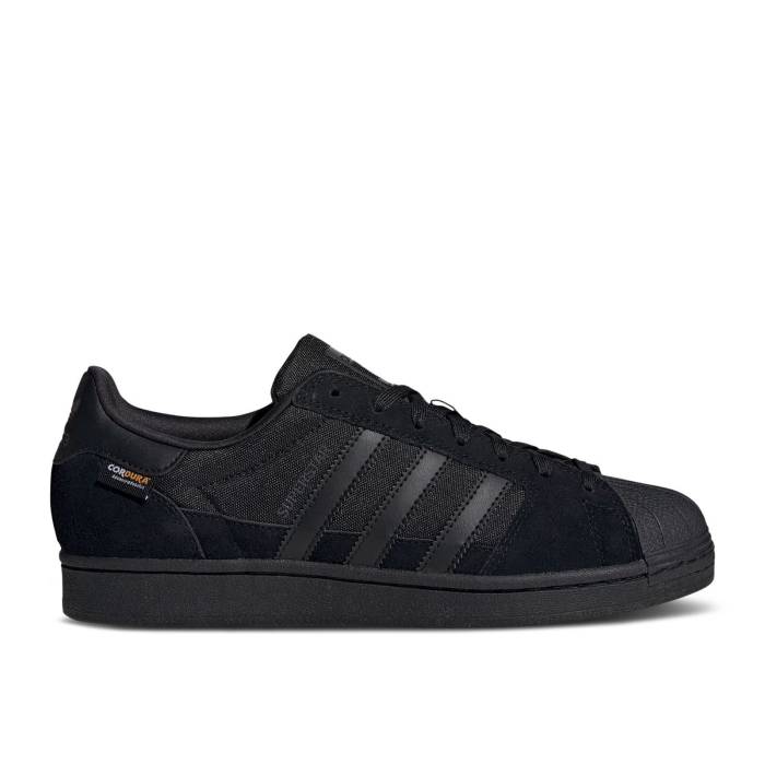 アディダス Adidas 【 Superstar \u0027Black Carbon Cordura\u0027 Men Core Black/Core Black/Carbon 】 Superstar はやりっ子 炭素 メンズ 中核グループ 黒いこと 黒いこと 炭素