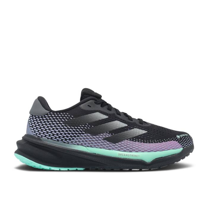 アディダス Adidas 【 Wmns Supernova Gore-Tex \u0027Black Semi Flash Aqua\u0027 Women Core Black/Iron Metallic/Semi Flash Aqua 】 スーパーノバ・ノヴァ ゴアテックス レディース 中核グループ 黒いこと 黒いこと アクア