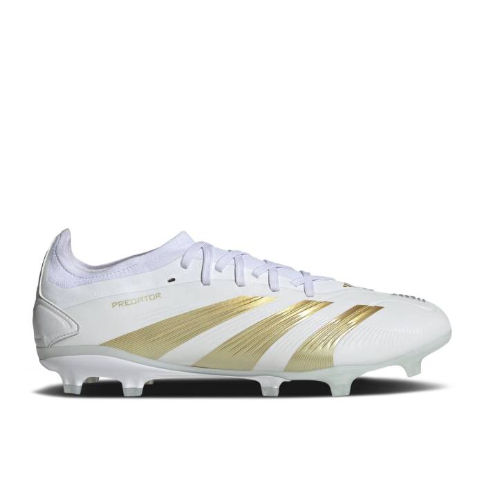 アディダス Adidas 【 Predator 24 Pro Fg \u0027Day Spark Pack\u0027 Men Cloud White/Gold Metallic/Sandy Beige Metallic 】 プレデター 労働者階級 メンズ 白いこと 白いこと ゴールド ベージュ