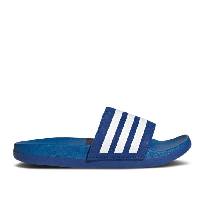 アディダス Adidas 【 Adilette Comfort Slide K \u0027Royal Blue\u0027 Youth Royal Blue/Cloud White/Bright Royal 】 アディレッタ Slide サンダル お坊っちゃん キッズ 青碧 青碧 白いこと 白いこと