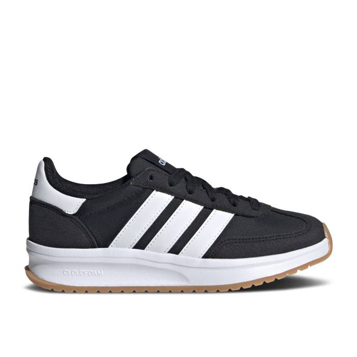 アディダス Adidas 【 Run 70S 2.0 J 'Black White' Youth Core Black/Cloud White/Gum 】 ラン ジュニア キッズ コア 黒色 ブラック 白色 ホワイト｜スニケス