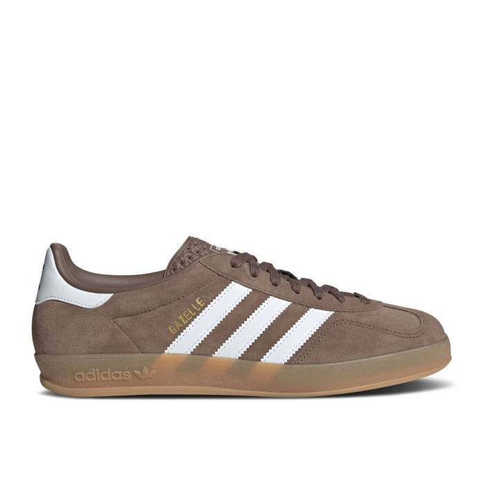 アディダス Adidas 【 Gazelle Indoor \u0027Earth Strata White\u0027 Men Earth Strata/Cloud White/Gold Metallic 】 ガゼル メンズ 白いこと 白いこと ゴールド