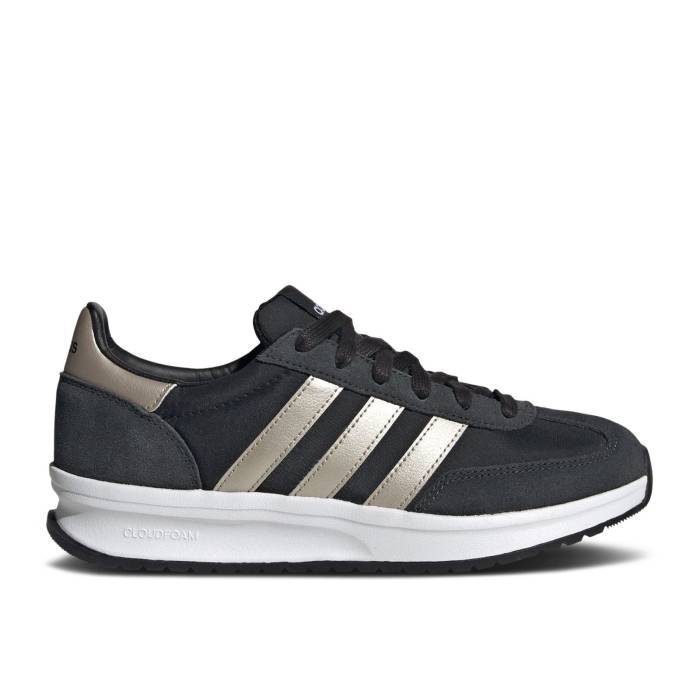アディダス Adidas 【 Wmns Run 72 \u0027Black Cyber Metallic\u0027 Women Core Black/Cyber Metallic/Carbon 】 幽客 レディース 中核グループ 黒いこと 黒いこと 炭素