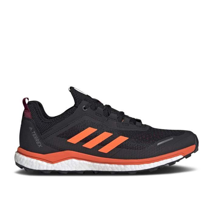 アディダス Adidas 【 Terrex Agravic Flow 'Black Solar Orange' Men College Burgundy/Solar Orange/Black 】 フローレス メンズ カレッジ ワイン色・バーガンディー orange 橙・オレンジ 黒色 ブラック|スニケス