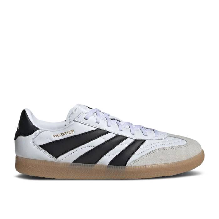 アディダス Adidas 【 Predator 24 League Low Freestyle \u0027White Black Gum\u0027 Men Cloud White/Core Black/Gold Metallic 】 プレデター 無償性表現スタイル 黒いこと 黒いこと メンズ 白いこと 白いこと 中核グループ 黒いこと 黒いこと ゴールド