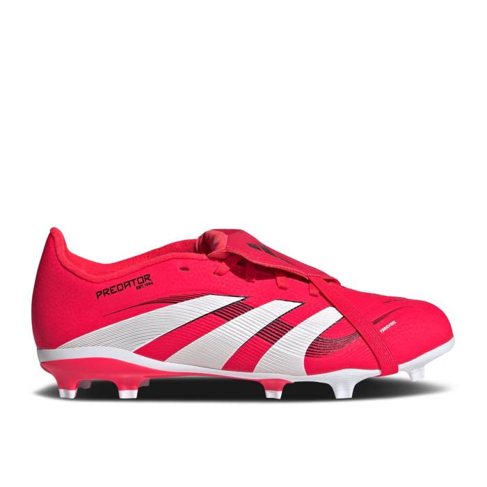 アディダス Adidas 【 Predator League Foldover Tongue Fg K 'Pure Victory Pack' Youth Lucid Red/Cloud White/Core Black 】 プレデター Victory ビクトリー キッズ ベビー マタニティ キッズファッション 靴 スニーカー ジ画像