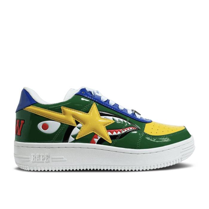 ベイプ Bape 【 Sta Low M2 'Green Shark Face' Men Green/White/Blue 】 シャーク メンズ green 緑・グリーン 白色 ホワイト 青色 ブルー
