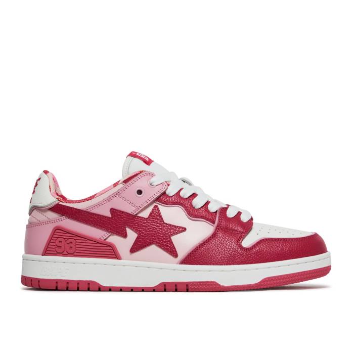 ベイプ Bape 【 Sk8 Sta #2 Abc Camo - Red Men Red 】 カモ柄 メンズ Red 赤・レッド