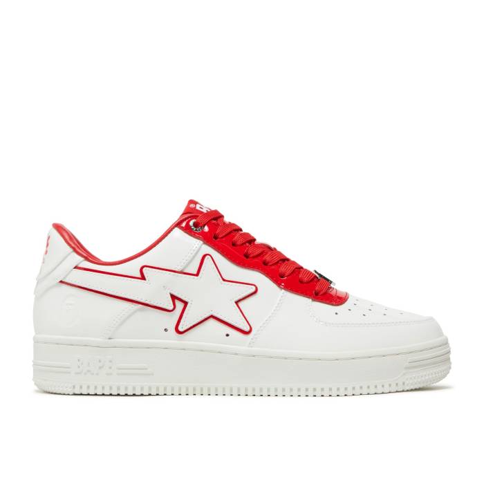 ベイプ Bape 【 Sta #8 M1 'White Red' Men White/Red 】 メンズ 白色 ホワイト Red 赤・レッド|スニケス