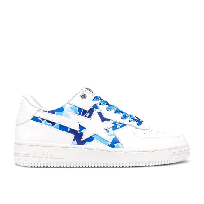 ベイプ Bape 【 Wmns Sta Icon 'Abc Camo - Blue' Women Blue 】 アイコン カモ柄 レディース 青色 ブルー｜スニケス