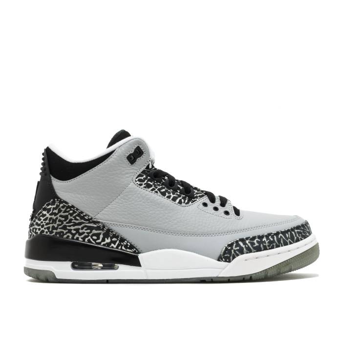 ナイキ　エアジョーダン Air Jordan 【 Jordan 3 Retro 'Wolf Grey' Men Wolf Grey/Metallic Silver/Black/White 】 レトロ メンズ 灰色 グレー Silver 銀色・シルバー 黒色 ブラック 白色 ホワイト｜スニケス 83,380円