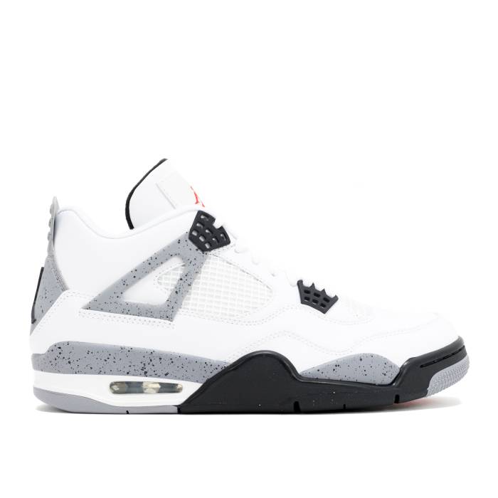 ナイキ エアジョーダン Air Jordan 【 Jordan 4 Retro \u0027White Cement\u0027 2012 Men White/Black/Cement Grey 】 レトロ メンズ 白いこと 白いこと 黒いこと 黒いこと 薄墨色・シメント 薄墨色 薄墨色