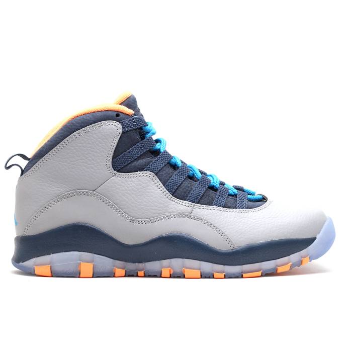 ナイキ エアジョーダン Air Jordan 【 Jordan 10 Retro \u0027Bobcats\u0027 Men Wolf Grey/Dark Powder Blue-New Slate-Atomic Orange 】 レトロ メンズ 薄墨色 薄墨色 orange 橙・オレンジ色