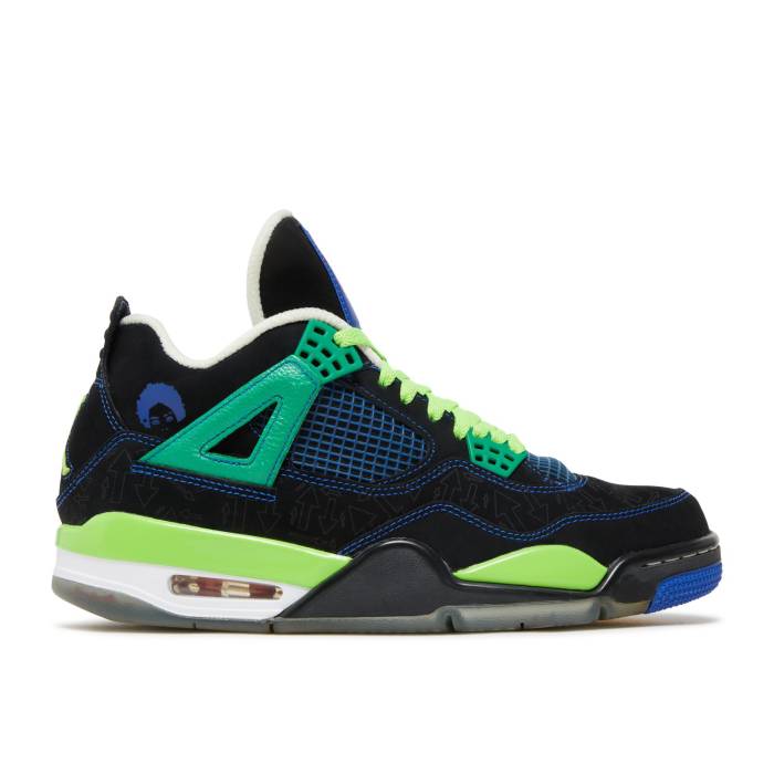 ナイキ　エアジョーダン Air Jordan 【 Jordan 4 Retro 'Doernbecher' Men Black/Old Royal/Electric Green/White 】 レトロ メンズ 黒色 ブラック green 緑・グリーン 白色 ホワイト