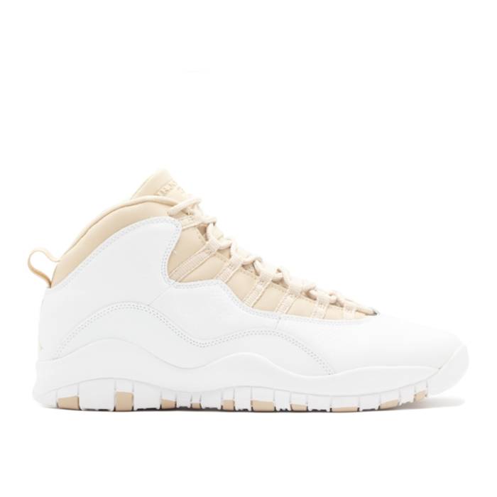 ナイキ エアジョーダン Air Jordan 【 Jordan 10 Retro 'Linen' 2005 Men White/Linen-University Blue 】 レトロ メンズ 白色 ホワイト 青色 ブルー|スニケス