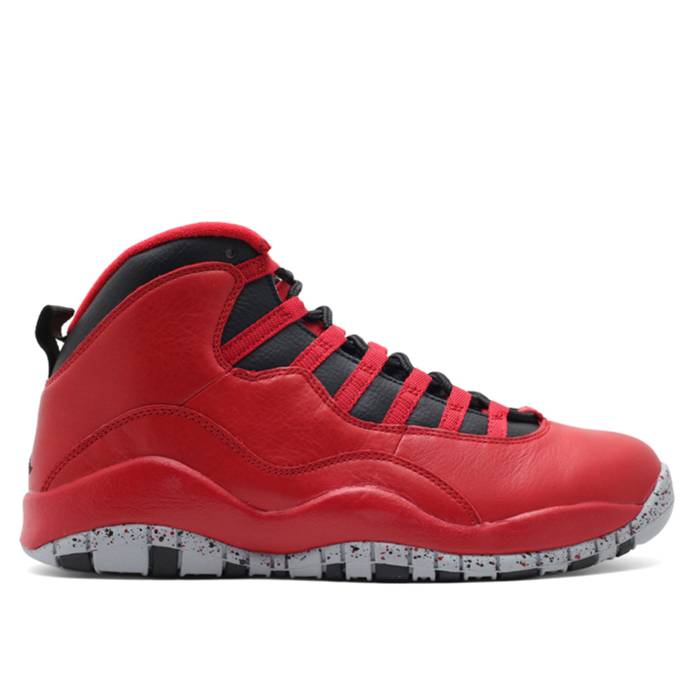 ナイキ　エアジョーダン Air Jordan 【 Jordan 10 Retro 'Bulls Over Broadway' Men Gym Red/Black-Wolf Grey 】 レトロ メンズ Red 赤・レッド 灰色 グレー｜スニケス