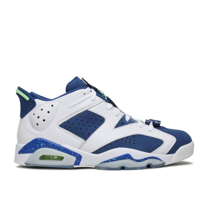 ナイキ エアジョーダン Air Jordan 【 Jordan 6 Low \u0027Ghost Green\u0027 Men White/Ghost Green-Insignia Blue 】 メンズ 白いこと 白いこと 青碧 青碧