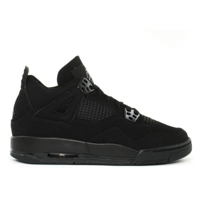 ナイキ　エアジョーダン Air Jordan 【 Jordan 4 Retro Gs 'Black Cat' 2006 Youth Black/Black/Light Graphite 】 レトロ ジュニア キッズ 黒色 ブラック｜スニケス